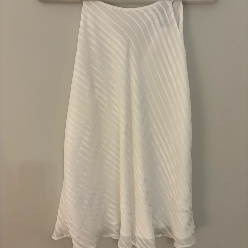 White House Black Market Elegant White Shell